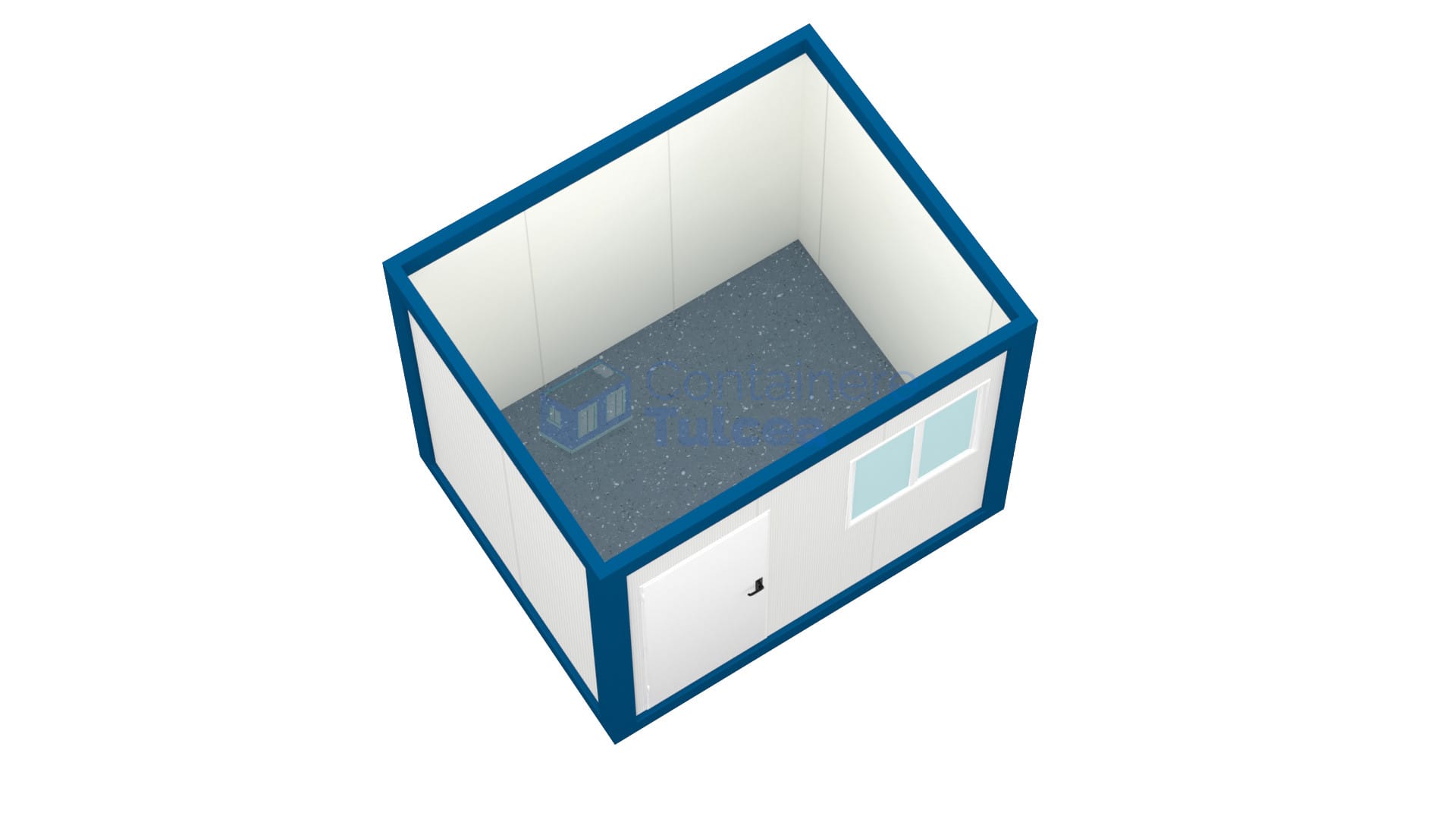 container birou tulcea 3metri albastru2