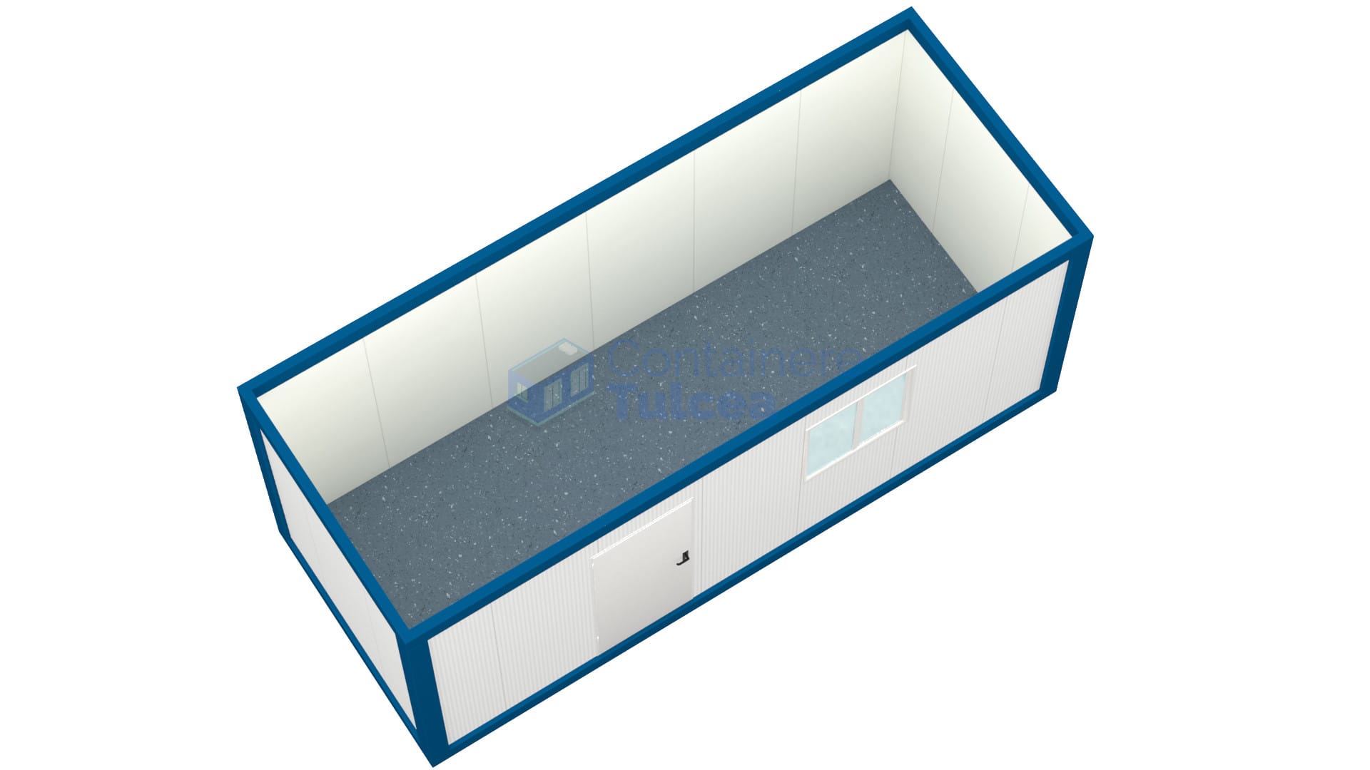 container birou tulcea 6metri 1geam albastru2