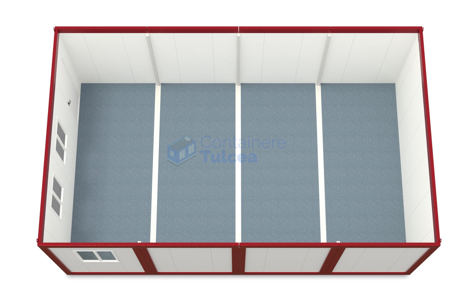 container modular tulcea 6x96m rosu2