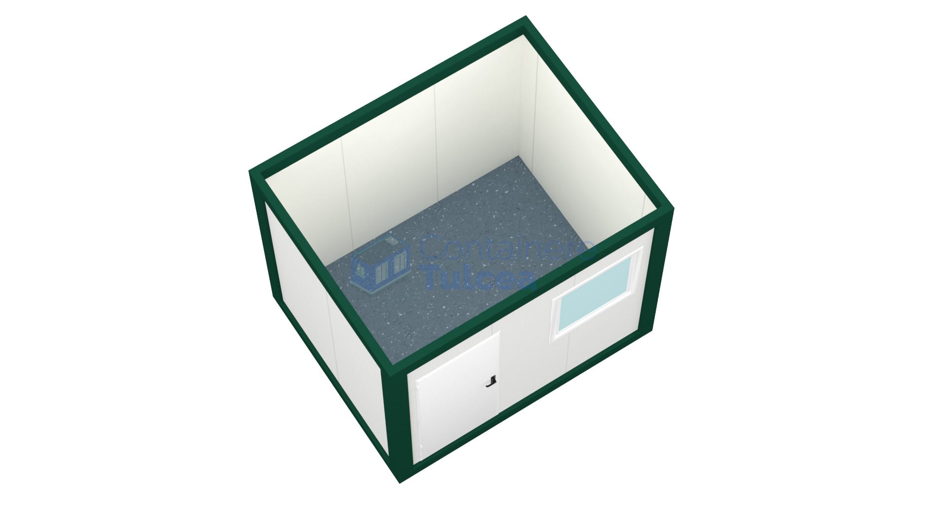 container santier tulcea 3metri verde2